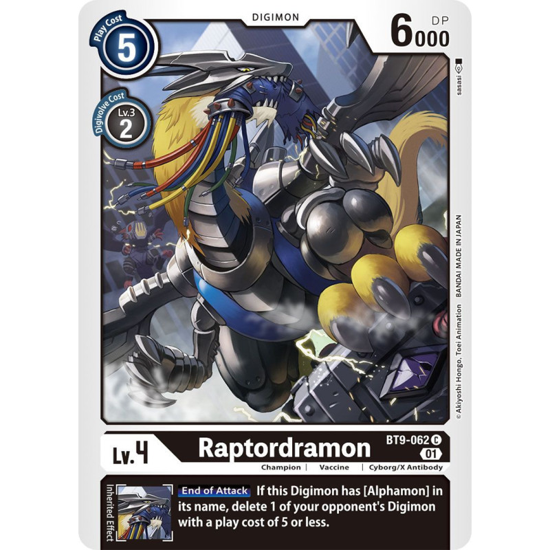 Digimon_TCG_BT9-062_Raptordramon_Common_X_Record_Card_Game