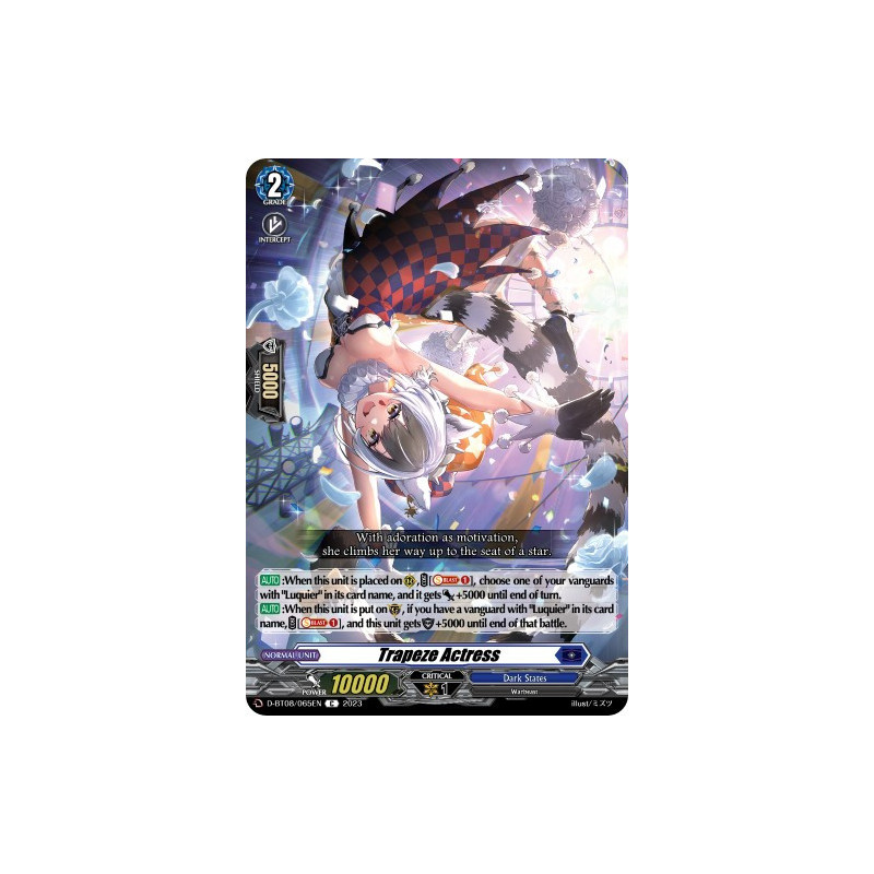 Vanguard_TCG_card_D-BT08_065EN_C_Trapeze_Actress_Minerva_Rising