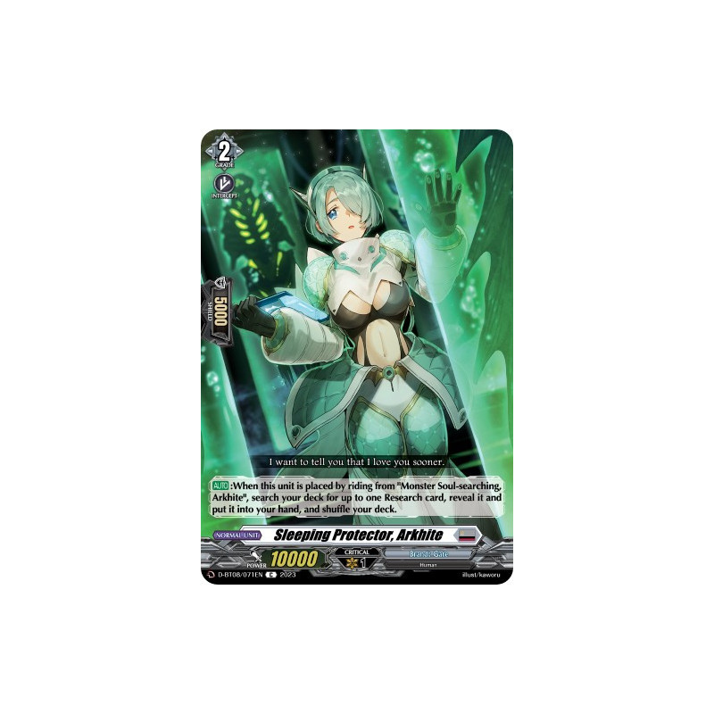 Vanguard_TCG_card_D-BT08_071EN_C_Sleeping_Protector_Arkhite_Minerva_Rising