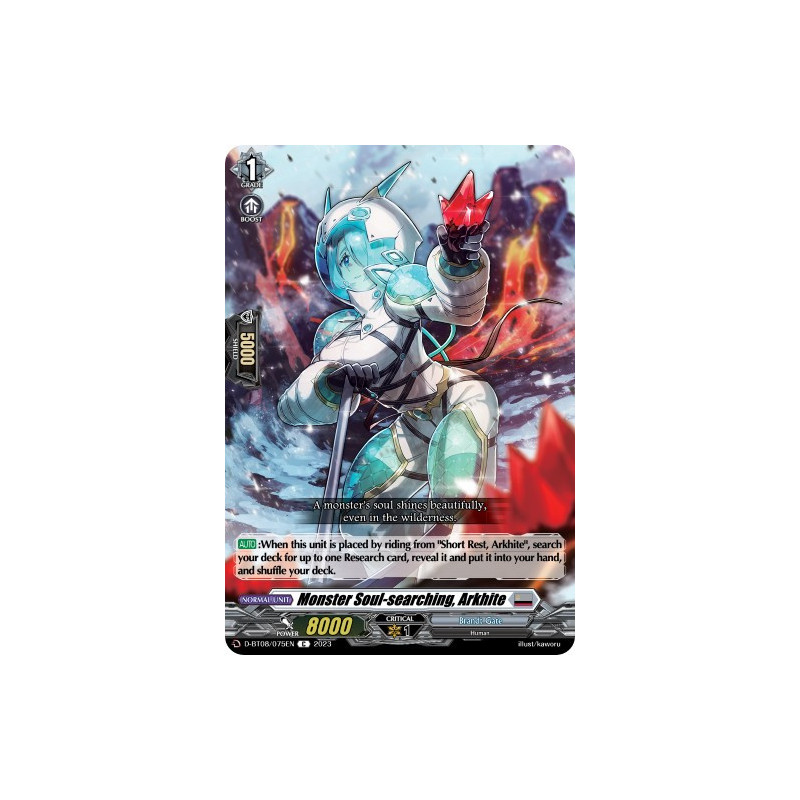 Vanguard_TCG_card_D-BT08_075EN_C_Monster_Soul-searching_Arkhite_Minerva_Rising