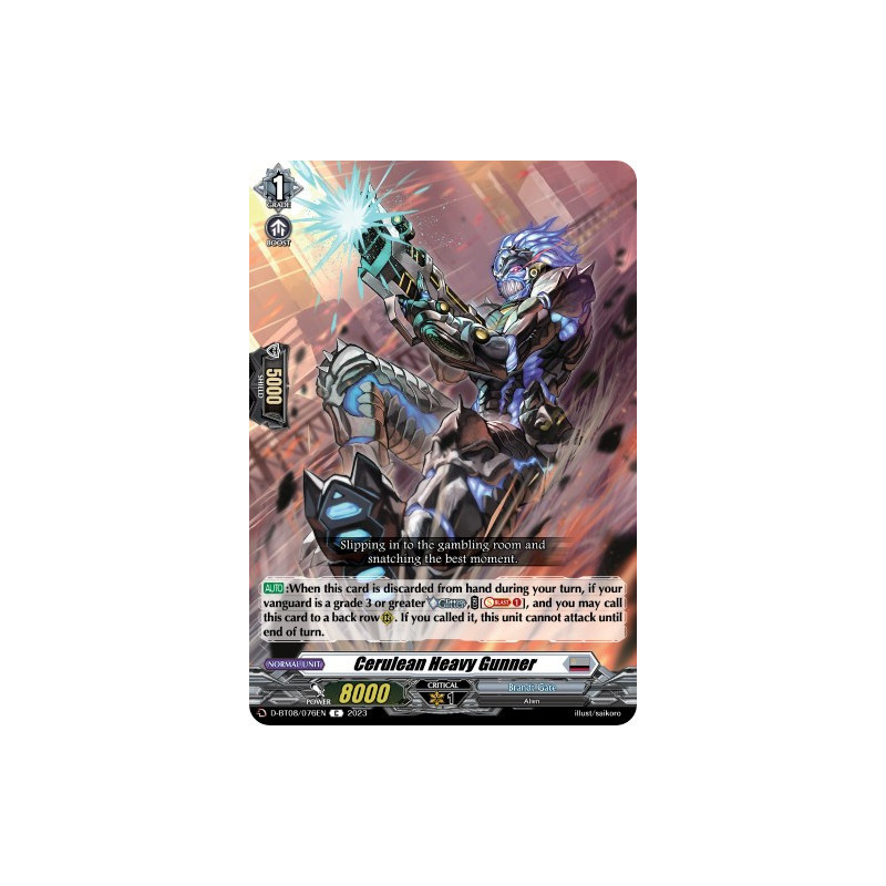 Vanguard_TCG_card_D-BT08_076EN_C_Cerulean_Heavy_Gunner_Minerva_Rising