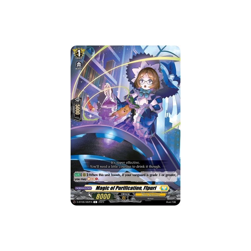 Vanguard_TCG_card_D-BT08_082EN_C_Magic_of_Purification_Ffpuri_Minerva_Rising