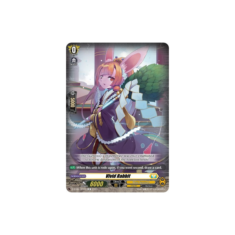 Vanguard_TCG_card_D-BT08_085EN_C_Vivid_Rabbit_Minerva_Rising