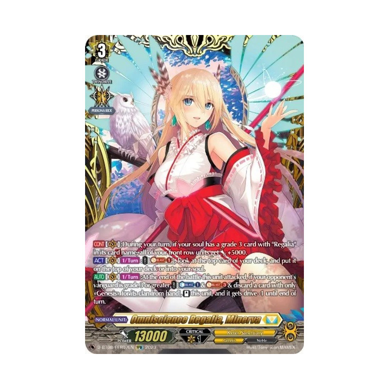 Vanguard_TCG_card_D-BT08_FFR07EN_FFR_Omniscience_Regalia_Minerva_Minerva_Rising