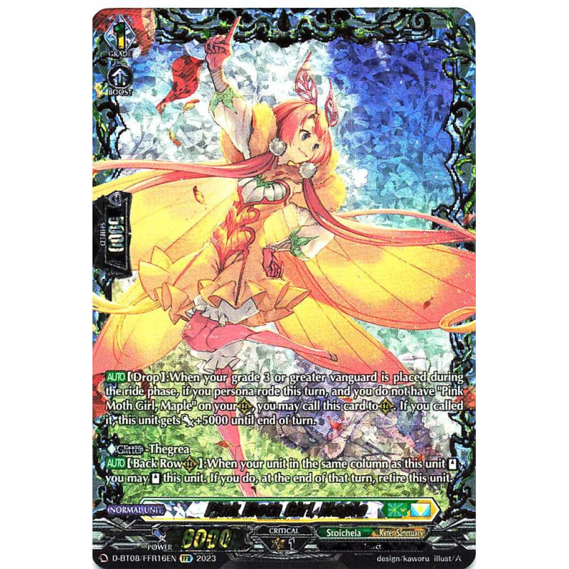 Vanguard_TCG_card_D-BT08_FFR16EN_FFR_Pink_Moth_Girl_Maple_Minerva_Rising