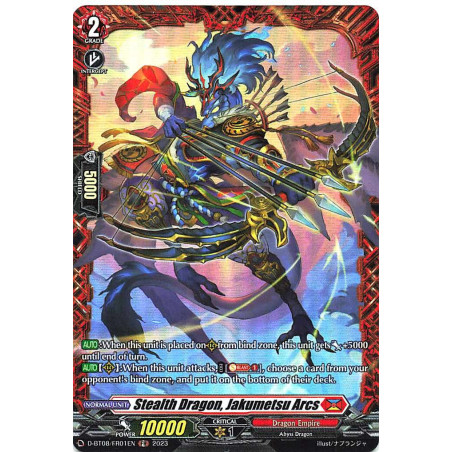 Vanguard_TCG_card_D-BT08_FR01EN_FR_Stealth_Dragon_Jakumetsu_Arcs_Minerva_Rising