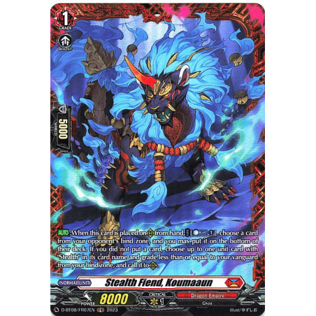 Vanguard_TCG_card_D-BT08_FR07EN_FR_Stealth_Fiend_Koumaaun_Minerva_Rising