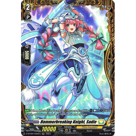 Vanguard_TCG_card_D-BT08_FR26EN_FR_Hammerbreaking_Knight_Sadie_Minerva_Rising