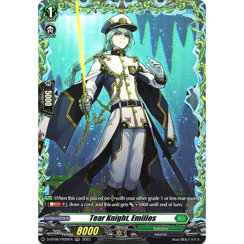 Vanguard_TCG_card_D-BT08_FR29EN_FR_Tear_Knight_Emilios_Minerva_Rising