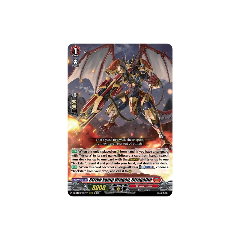 Vanguard_TCG_card_D-BT09_002EN_RRR_Strike_Equip_Dragon_Stragallio_Dragontree_Invasion