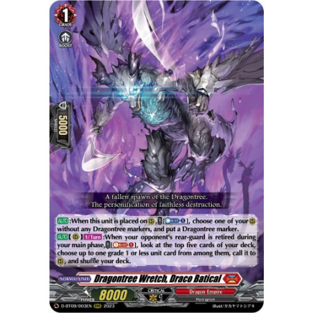 Vanguard_TCG_card_D-BT09_003EN_RRR_Dragontree_Wretch_Draco_Batical_Dragontree_Invasion