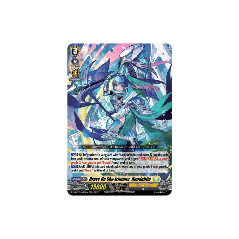 Vanguard_TCG_card_D-BT09_010EN_RRR_Brave_On_Sky-trimmer_Rondahlia_Dragontree_Invasion