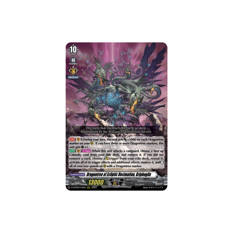 Vanguard_TCG_card_D-BT09_016EN_RRR_Dragontree_of_Ecliptic_Decimation_Griphogila_Dragontree_Invasion