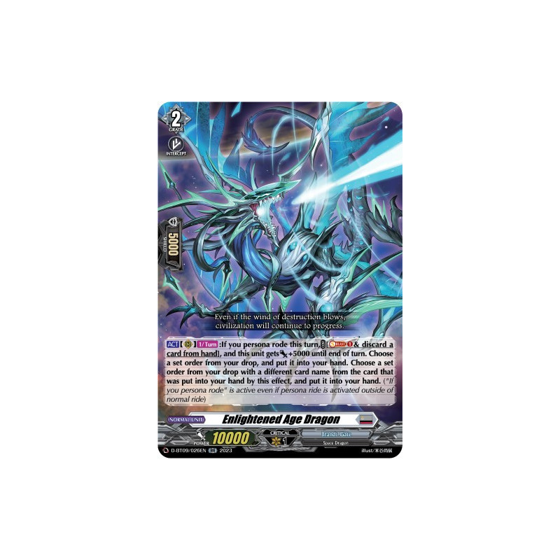 Vanguard_TCG_card_D-BT09_026EN_RR_Enlightened_Age_Dragon_Dragontree_Invasion