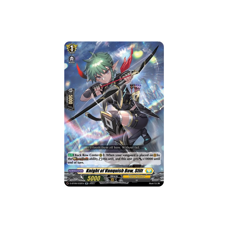 Vanguard_TCG_card_D-BT09_032EN_RR_Knight_of_Vanquish_Bow_Sfilt_Dragontree_Invasion