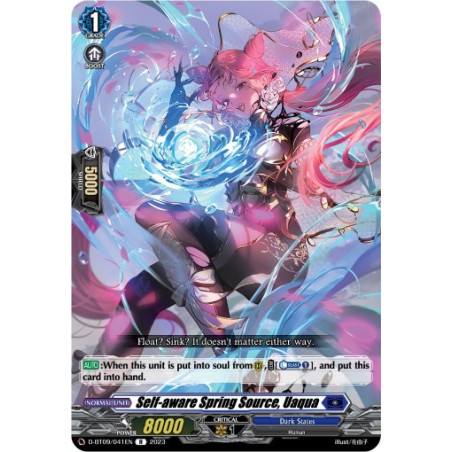Vanguard_TCG_card_D-BT09_041EN_R_Self-aware_Spring_Source_Uaqua_Dragontree_Invasion
