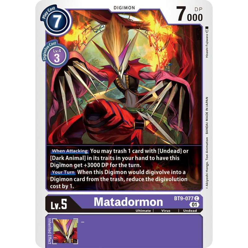 Digimon_TCG_BT9-077_Matadormon_Common_X_Record_Card_Game
