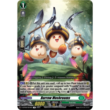 Vanguard_TCG_card_D-BT09_054EN_R_Burrow_Mushrooms_Dragontree_Invasion
