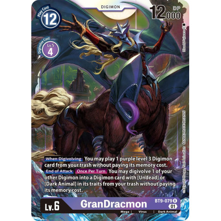 Digimon_TCG_BT9-079_GranDracmon_Rare_X_Record_Card_Game