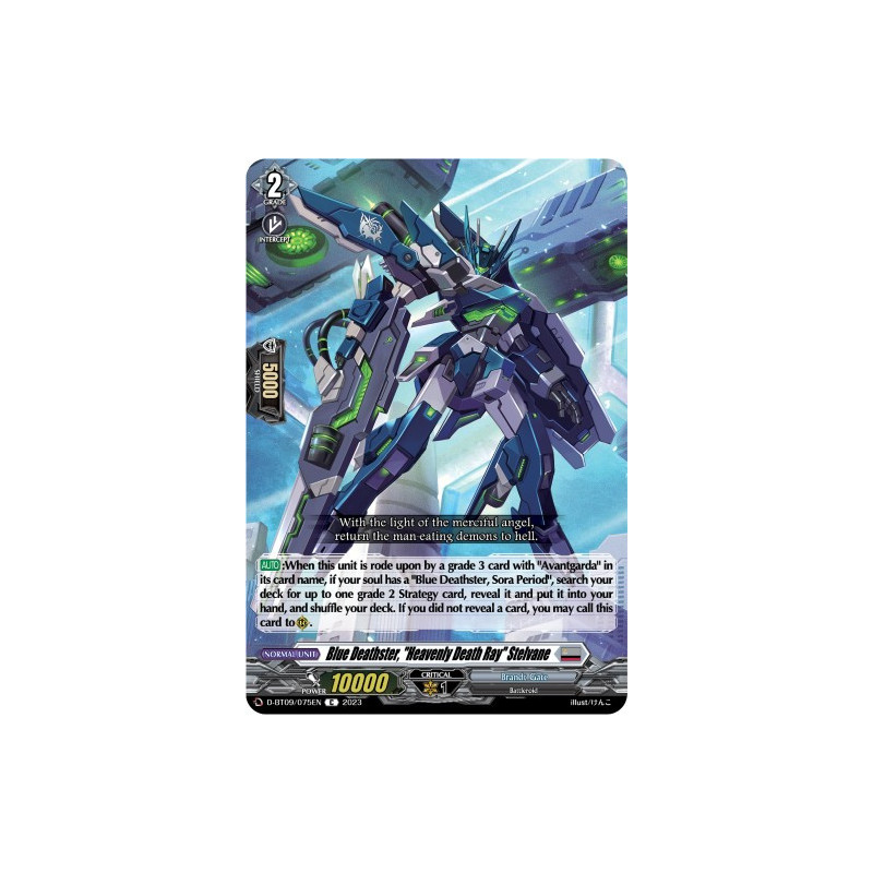Vanguard_TCG_card_D-BT09_075EN_C_Blue_Deathster_Heavenly_Death_Ray_Stelvane_Dragontree_Invasion