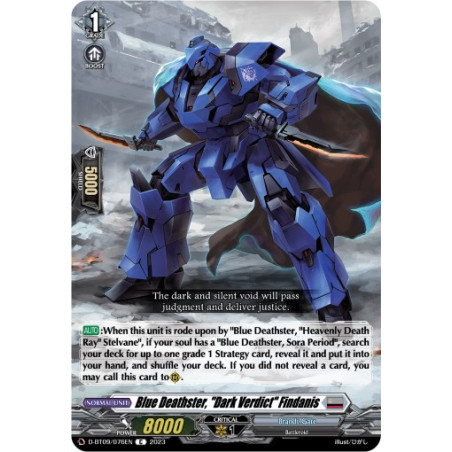 Vanguard_TCG_card_D-BT09_076EN_C_Blue_Deathster_Dark_Verdict_Findanis_Dragontree_Invasion