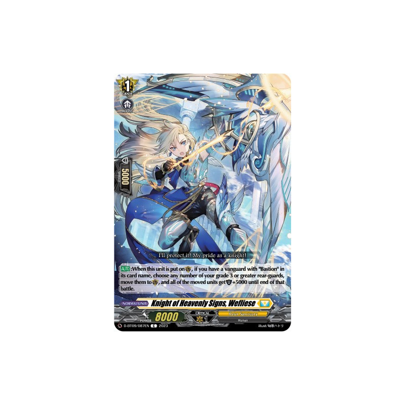 Vanguard_TCG_card_D-BT09_087EN_C_Knight_of_Heavenly_Signs_Wefliese_Dragontree_Invasion