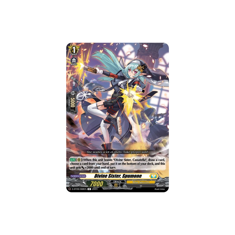 Vanguard_TCG_card_D-BT09_088EN_C_Divine_Sister_Spumone_Dragontree_Invasion