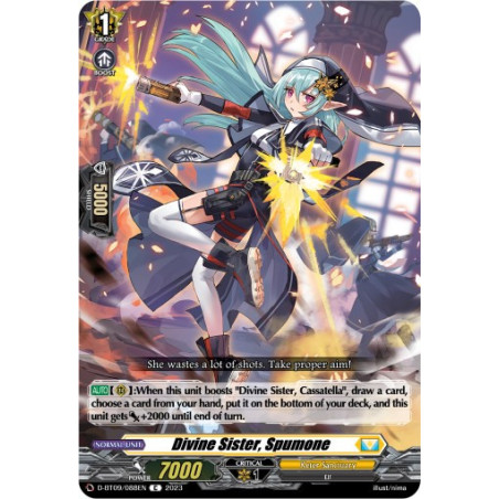 Vanguard_TCG_card_D-BT09_088EN_C_Divine_Sister_Spumone_Dragontree_Invasion