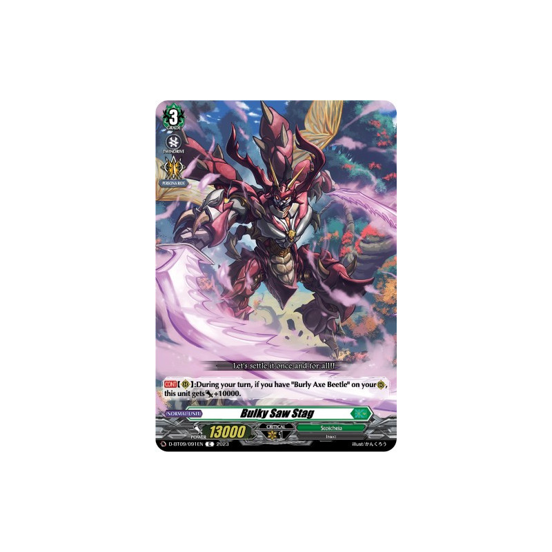 Vanguard_TCG_card_D-BT09_091EN_C_Bulky_Saw_Stag_Dragontree_Invasion