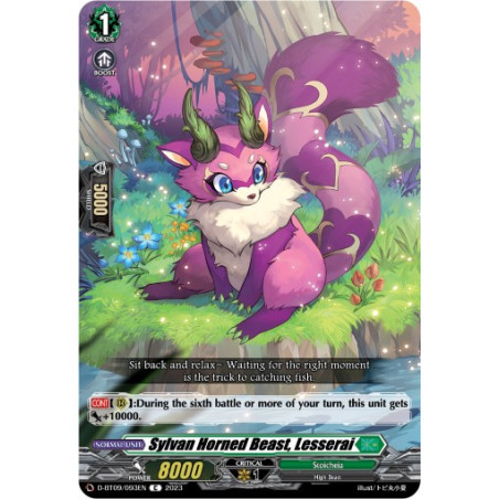 Vanguard_TCG_card_D-BT09_093EN_C_Sylvan_Horned_Beast_Lesserai_Dragontree_Invasion