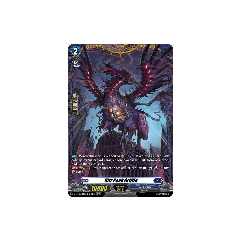 Vanguard_TCG_card_D-BT09_FR09EN_FR_Kitz_Peak_Griffin_Dragontree_Invasion