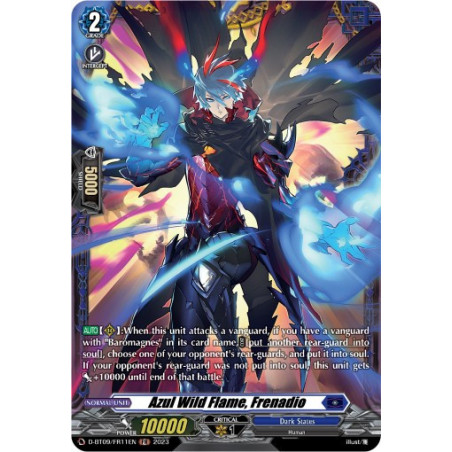 Vanguard_TCG_card_D-BT09_FR11EN_FR_Azul_Wild_Flame_Frenadio_Dragontree_Invasion