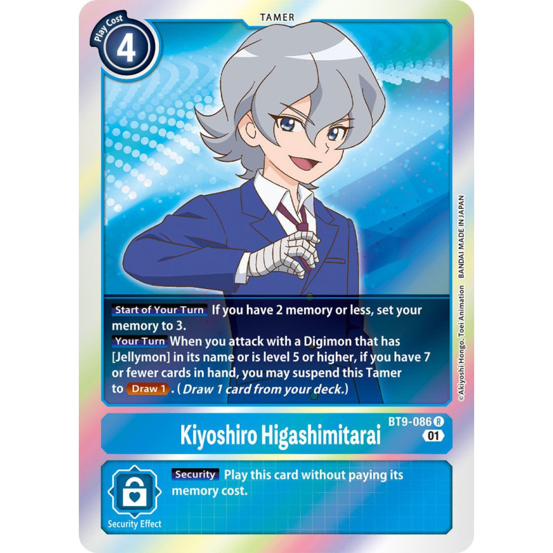 Digimon_TCG_BT9-086_Kiyoshiro_Higashimitarai_Rare_X_Record_Card_Game