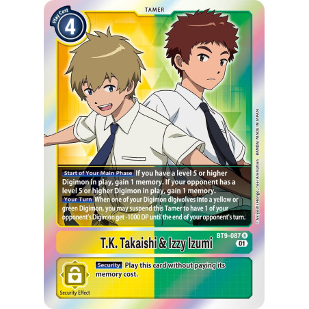 Digimon_TCG_BT9-087_T.K._Takaishi_Izzy_Izumi_Rare_X_Record_Card_Game