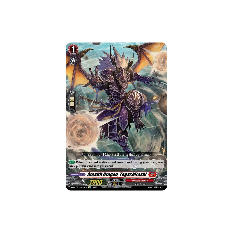 Vanguard_TCG_card_D-BT09_Re01EN_Re_Stealth_Dragon_Togachirashi_Dragontree_Invasion