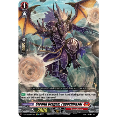Vanguard_TCG_card_D-BT09_Re01EN_Re_Stealth_Dragon_Togachirashi_Dragontree_Invasion