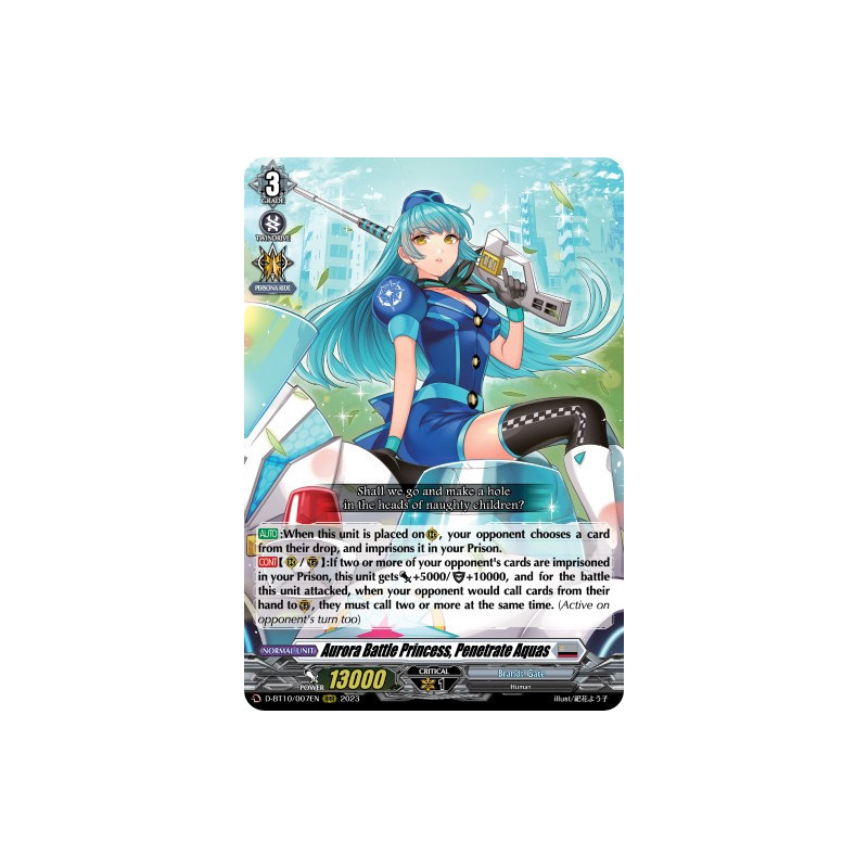 Vanguard_TCG_card_D-BT10_007EN_RRR_Aurora_Battle_Princess_Penetrate_Aquas_Dragon_Masquerade