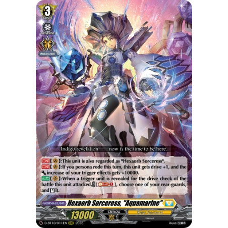 Vanguard_TCG_card_D-BT10_011EN_RRR_Hexaorb_Sorceress_Aquamarine_Dragon_Masquerade