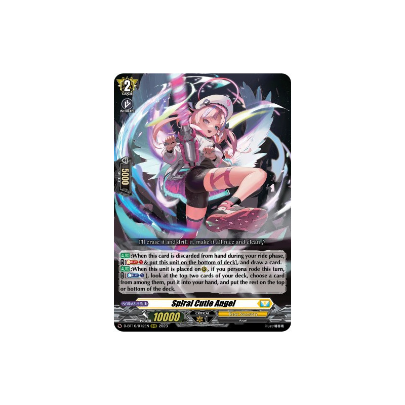 Vanguard_TCG_card_D-BT10_012EN_RRR_Spiral_Cutie_Angel_Dragon_Masquerade