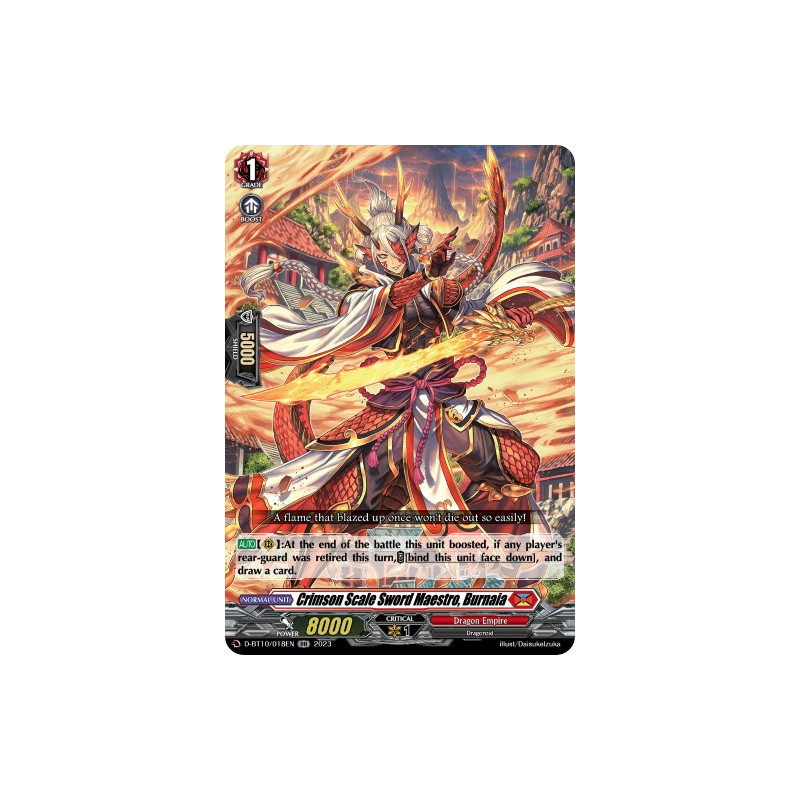 Vanguard_TCG_card_D-BT10_018EN_RR_Crimson_Scale_Sword_Maestro_Burnaia_Dragon_Masquerade