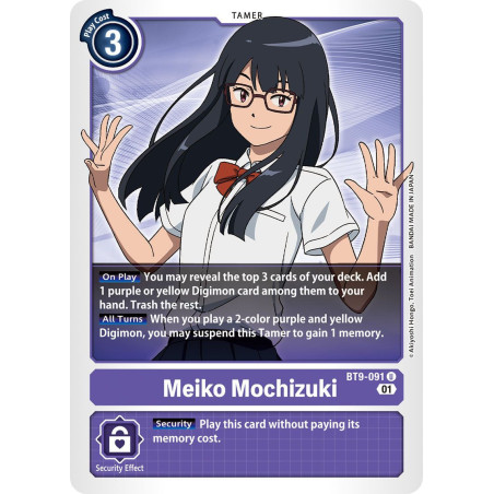 Digimon_TCG_BT9-091_Meiko_Mochizuki_Uncommon_X_Record_Card_Game