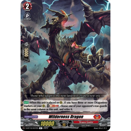 Vanguard_TCG_card_D-BT10_037EN_R_Wilderness_Dragon_Dragon_Masquerade
