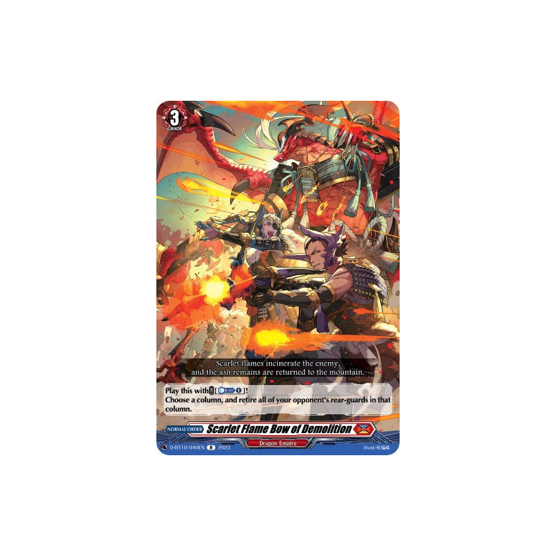 Vanguard_TCG_card_D-BT10_040EN_R_Scarlet_Flame_Bow_of_Demolition_Dragon_Masquerade