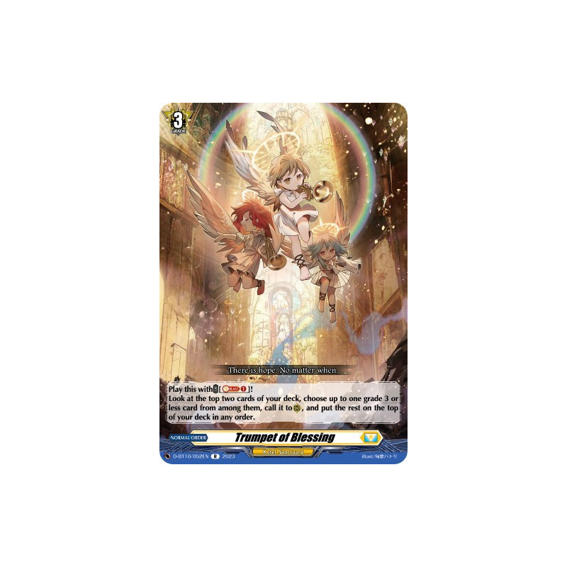 Vanguard_TCG_card_D-BT10_052EN_R_Trumpet_of_Blessing_Dragon_Masquerade