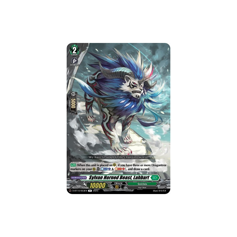 Vanguard_TCG_card_D-BT10_053EN_R_Sylvan_Horned_Beast_Lahbart_Dragon_Masquerade