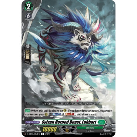 Vanguard_TCG_card_D-BT10_053EN_R_Sylvan_Horned_Beast_Lahbart_Dragon_Masquerade