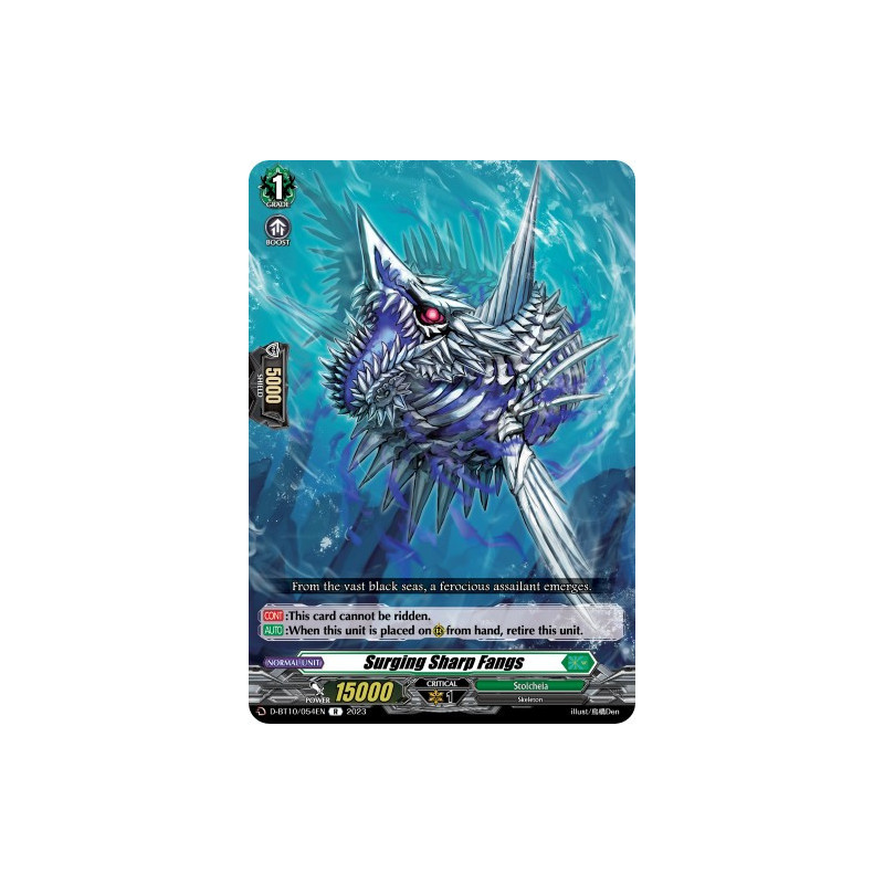 Vanguard_TCG_card_D-BT10_054EN_R_Surging_Sharp_Fangs_Dragon_Masquerade