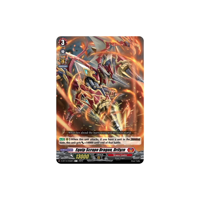 Vanguard_TCG_card_D-BT10_058EN_C_Equip_Scrape_Dragon_Drilyze_Dragon_Masquerade