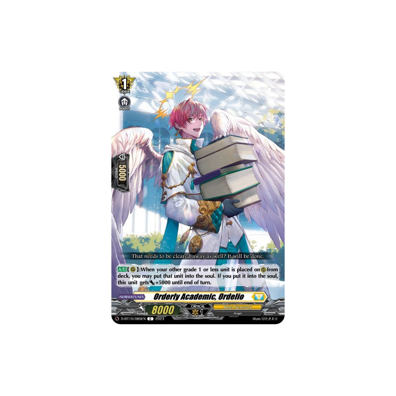 Vanguard_TCG_card_D-BT10_085EN_C_Orderly_Academic_Ordelio_Dragon_Masquerade