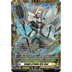 Vanguard_TCG_card_DZ-BT11_FR27EN_FR_Knight_of_Noble_Grit_Aval_Symphony_of_Might_Bloom